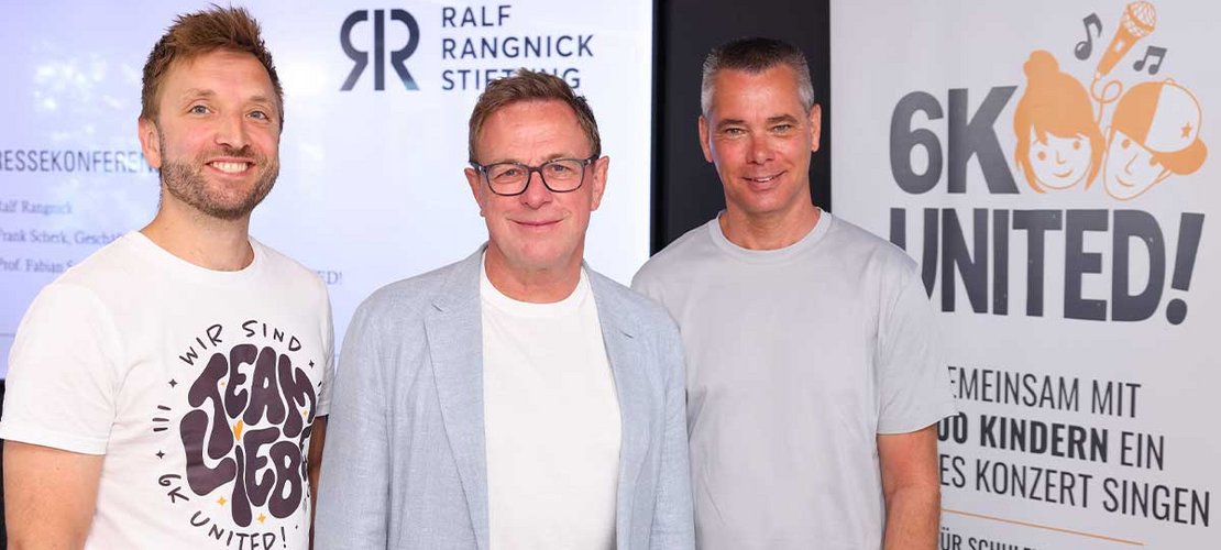 Ralf Rangnick bringt 6K UNITED! nach Österreich Ralf Rangnick präsentiert das Kinderchor-Projekt 6K UNITED!, das 2027 erstmals nach Österreich kommt.