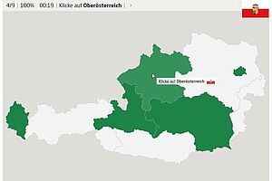 Landkarten-Quiz: Die Bundesländer von Österreich