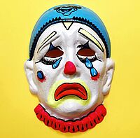 Traurige Clownmaske