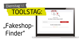 Eingabemaske Fakeshop-Finder: Screenshot: www.verbraucherzentrale.de/fakeshopfinder-71560 (Sept. 2022)