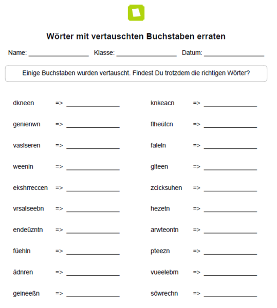 grundschule arbeitsblätter deutsch, Übungen Deutsch Klasse 2 kostenlos