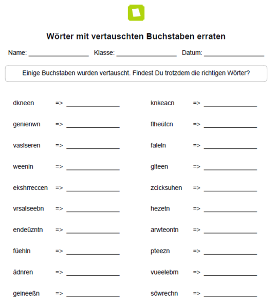 Puppe Nutzlos Kalkstein arbeitsblätter grundschule deutsch Pasta Gürtel