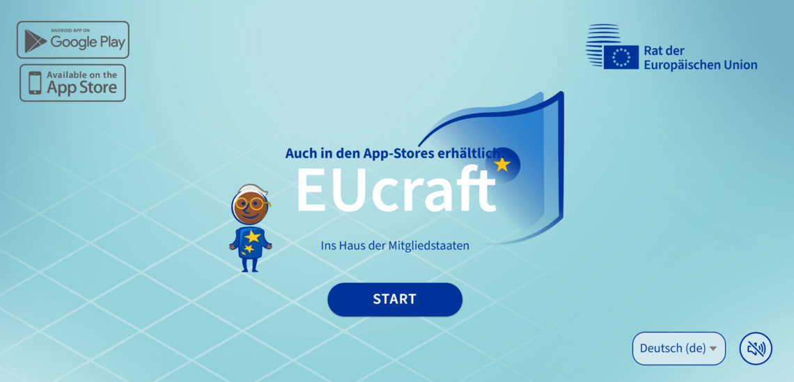 EUcraft Hauptseite EUcraft Screenshot Hauptseite mit Logo