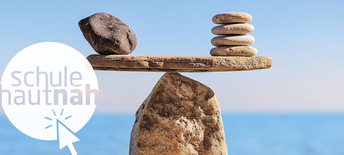 Balance aus Steinen