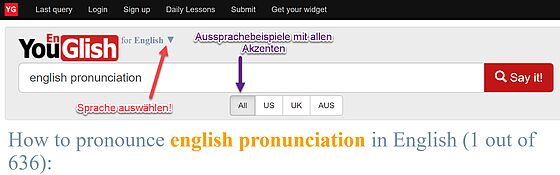 Youglish Screenshot Youglish Screenshot