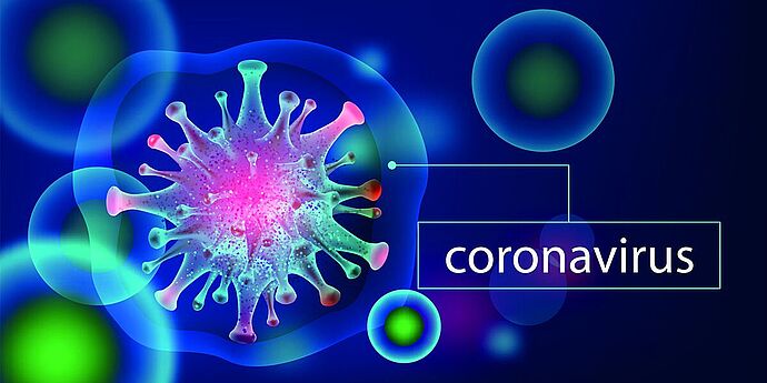 (c) cherry7966 / iStock / Getty Images Plus Coronavirus 2019-nCov,element for medical concept,Microscope virus close up Vector 3D style
