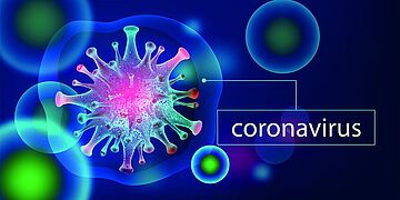 Coronavirus 2019-nCov,element for medical concept,Microscope virus close up Vector 3D style