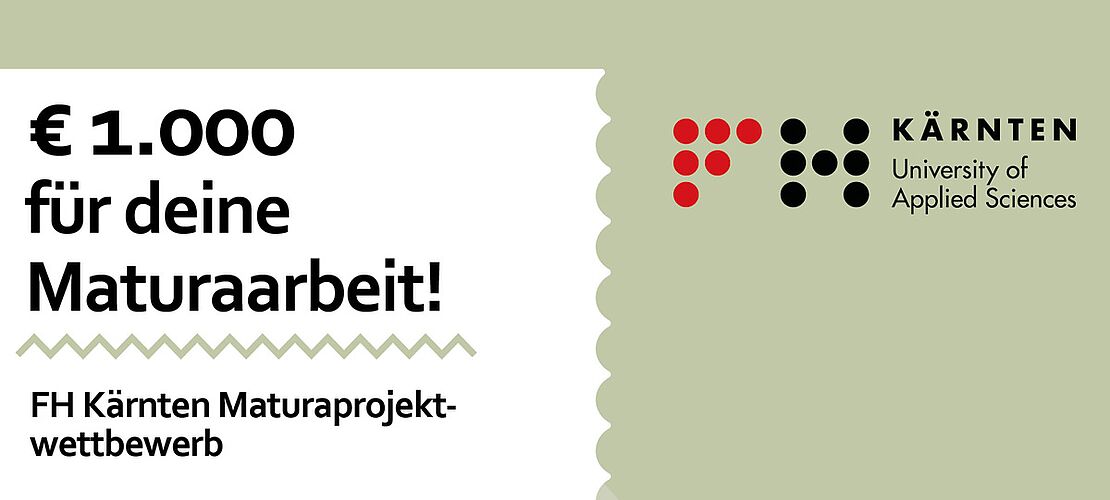 FH Kärnten Maturaarbeit Wettbewerb Plakat Wettbewerb