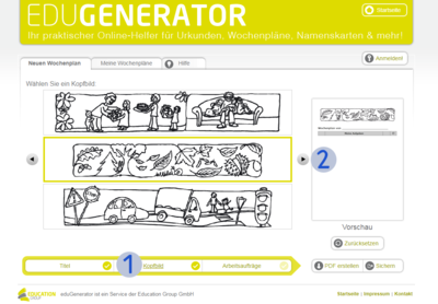 Wochenplangenerator - Kopfbild