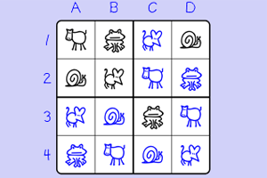 Abbildung Sudoku mit Tier Grafiken