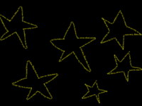 Sterne aus Buchstaben