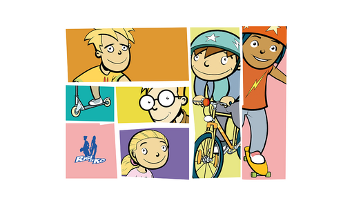 Eine Collage von Zeichnungen von Kindern auf Fortbewegungsmittel