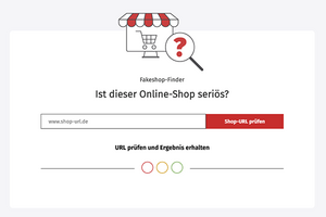 Eingabemaske Fakeshop-Finder