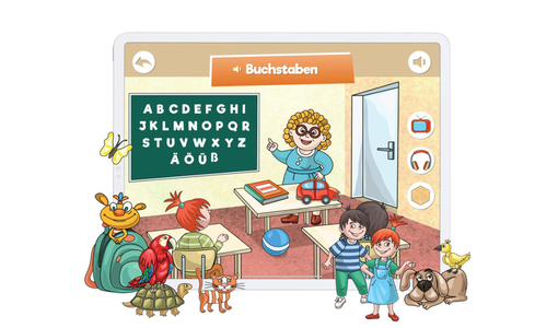 Screenshot der Deutschlernplattform www.deutsch.info