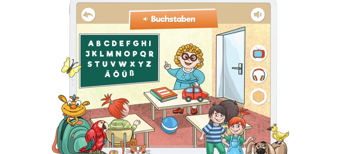 Screenshot der Deutschlernplattform www.deutsch.info