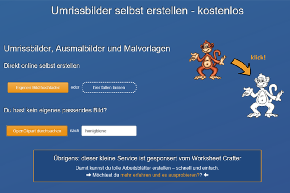 Screenshot: http://umrissbilder.de 