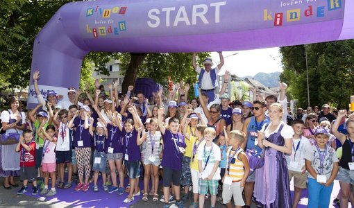 Kinder am Start bei "Kinder laufen für Kinder"