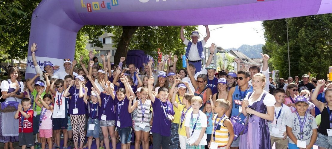 Kinder am Start bei "Kinder laufen für Kinder"